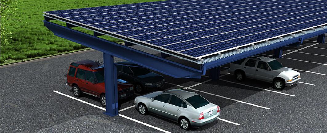 solar covered parking carport 