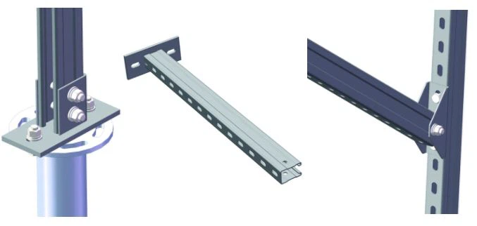 Galvanized Steel Solar Panel Structure