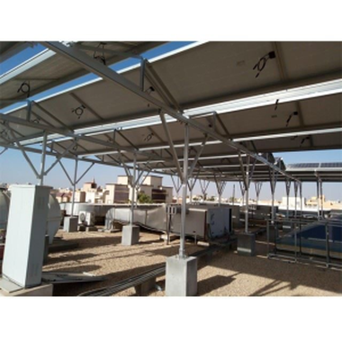 هيكل السقف لألواح الطاقة الشمسية