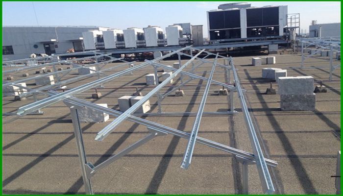 Solar Panel Racks Support On Ground