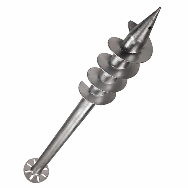 Zinc Plated Spiral Ground Screw Pile