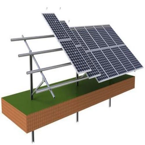 Steel Pile Ground Mounting 3D Map